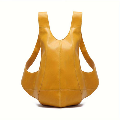 Handmade Genuine Leather Belt Pouch – Vintage Brown Leather Waist Bag with Metal Buckle, Retro Utility Pouch for Men & Women MH013