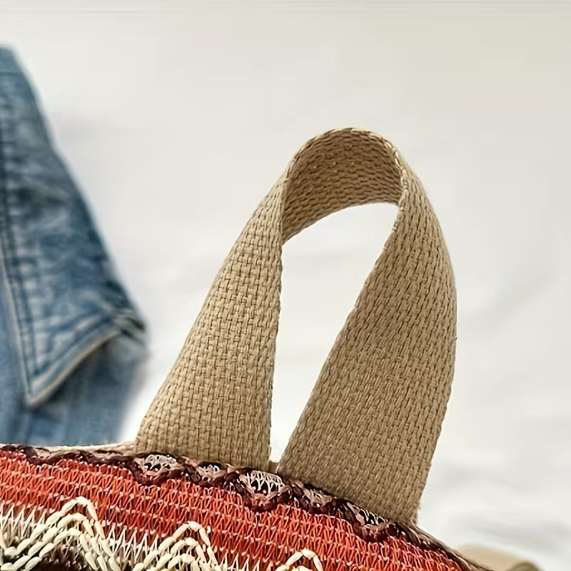 Women’s Casual Ethnic Style Backpack – Fringe Design, Large Capacity, Versatile Shoulder Bag MH009