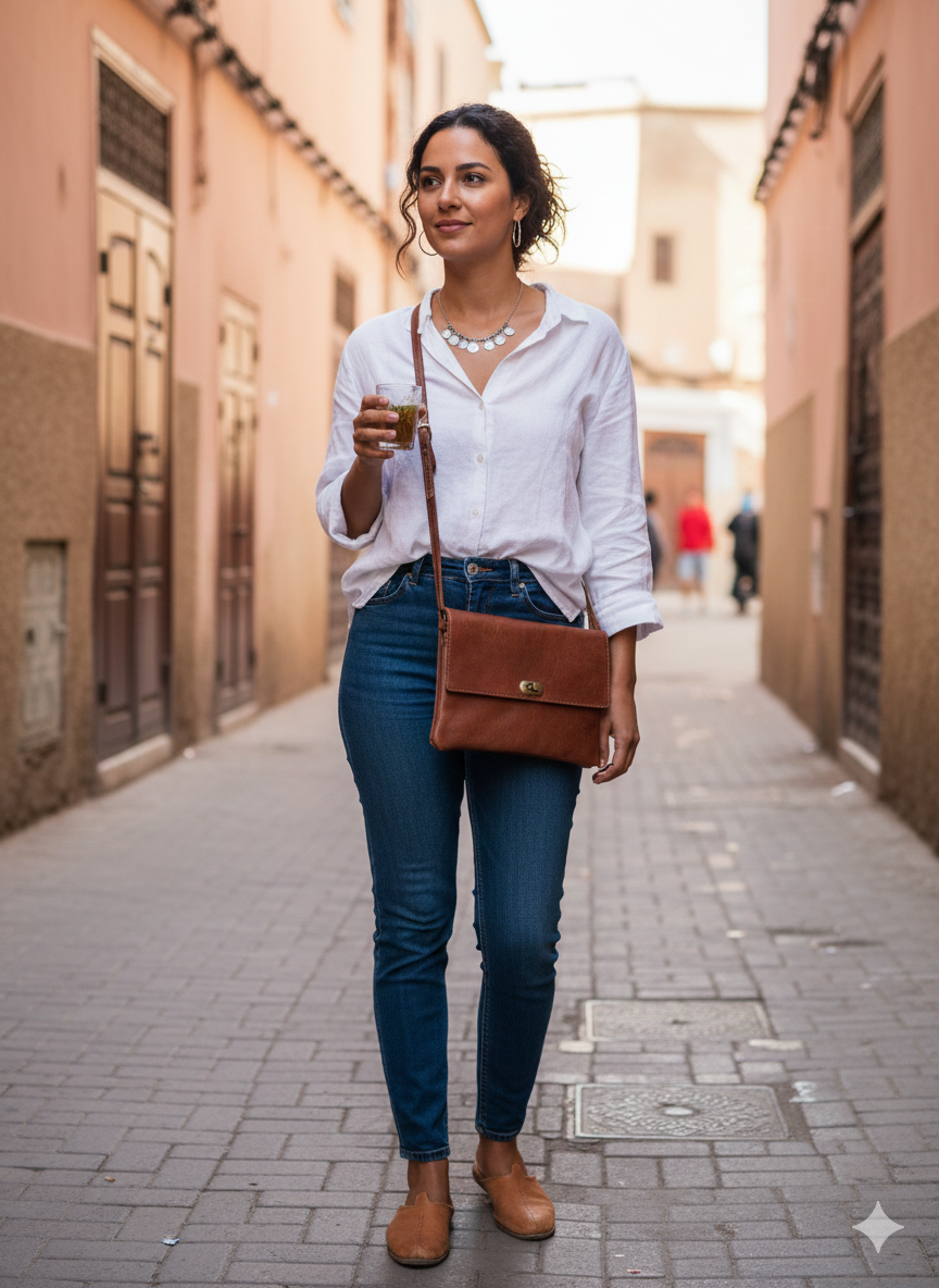 Producto artesanal de cuero de cabra hecho a mano