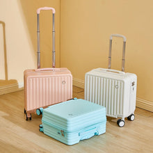 18-Inch Carry-On Suitcase, Lightweight Travel Luggage with Quiet Spinner Wheels, Secure Password Lock & Telescopic Handle