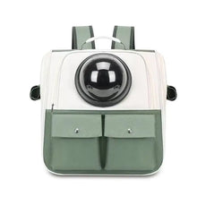 Space Capsule Pet Carrier Backpack, Breathable Cat & Small Dog Travel Bag, Portable Pet Backpack with Transparent Window
