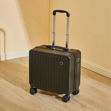18-Inch Carry-On Suitcase, Lightweight Travel Luggage with Quiet Spinner Wheels, Secure Password Lock & Telescopic Handle
