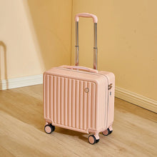 18-Inch Carry-On Suitcase, Lightweight Travel Luggage with Quiet Spinner Wheels, Secure Password Lock & Telescopic Handle
