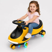 12V Electric Wiggle Car for Kids, 2-in-1 Ride-On Swing Car with Pedal, Flashing Wheels, Music & Anti-Rollover Design