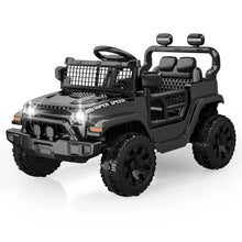 12V Kids Ride-On Car, Electric Toy Car with Parent Remote Control, Spring Suspension, LED Lights & Music