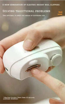 Electric Nail Clipper & Trimmer, Automatic Nail Cutter with Nail Grinder, Portable Manicure Tool for Adults