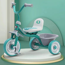 Kids Tricycle with Backrest & Storage Basket – 3-Wheel Ride-On Bike for Toddlers