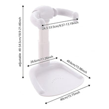 Baby Bath Stand, Adjustable Infant Bath Seat with Anti-Pinch Design, Non-Slip Base & Shower Head Holder, 6–36 Months