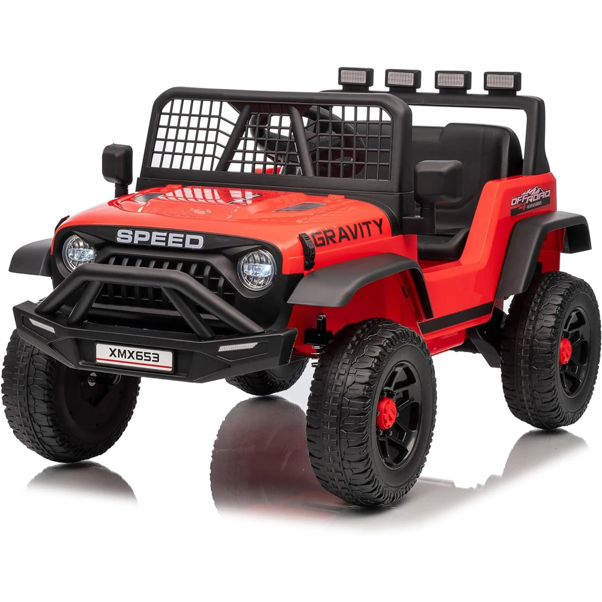 12V Kids Electric Ride-On Truck with Parent Remote Control – 3-Speed Off-Road Toy Car