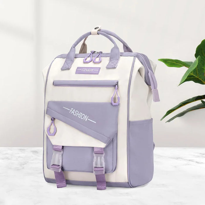 Kawaii Girls School Backpack, Japanese K-Style Student Backpack, Cute Preppy Daypack for High School & College