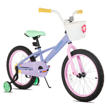 JOYSTAR Macaroon Kids Bike with Training Wheels, Front Basket & Colorful Design, 12–18 Inch Bicycle for Toddlers