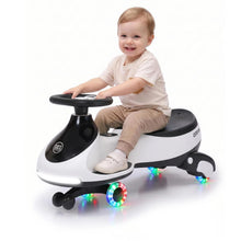 12V Electric Wiggle Car for Kids, 2-in-1 Ride-On Swing Car with Pedal, Flashing Wheels, Music & Anti-Rollover Design