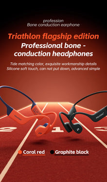 POLVCDG X16 Bone Conduction Swimming Headphones, IPX8 Waterproof, 32GB Memory, Bluetooth 5.4 Sports Earphones