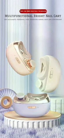 Electric Nail Clipper & Trimmer, Automatic Nail Cutter with Nail Grinder, Portable Manicure Tool for Adults
