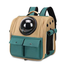 Space Capsule Pet Carrier Backpack, Breathable Cat & Small Dog Travel Bag, Portable Pet Backpack with Transparent Window