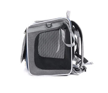 Pet Bicycle & Motorcycle Carrier Bag, Portable Cat & Small Dog Travel Backpack with Breathable Mesh