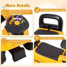 Kids Ride-On Excavator Toy with Adjustable Shovel & Realistic Engine Sounds