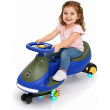 12V Electric Wiggle Car for Kids, 2-in-1 Ride-On Swing Car with Pedal, Flashing Wheels, Music & Anti-Rollover Design