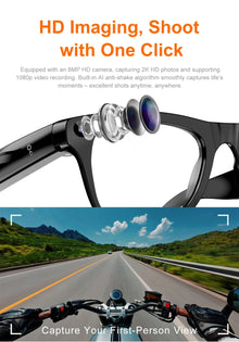 Lenovo AI Smart Glasses with 8MP Camera, Bluetooth Calling, Voice Translation & Music, Smart Sunglasses with 3 Lenses