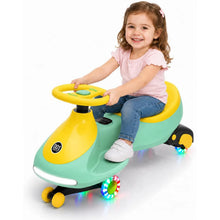 12V Electric Wiggle Car for Kids, 2-in-1 Ride-On Swing Car with Pedal, Flashing Wheels, Music & Anti-Rollover Design