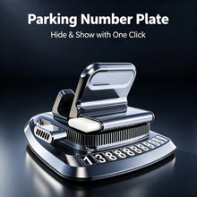 2-in-1 Car Phone Holder with Parking Number Card & Aromatherapy, Multifunctional Dashboard Phone Mount