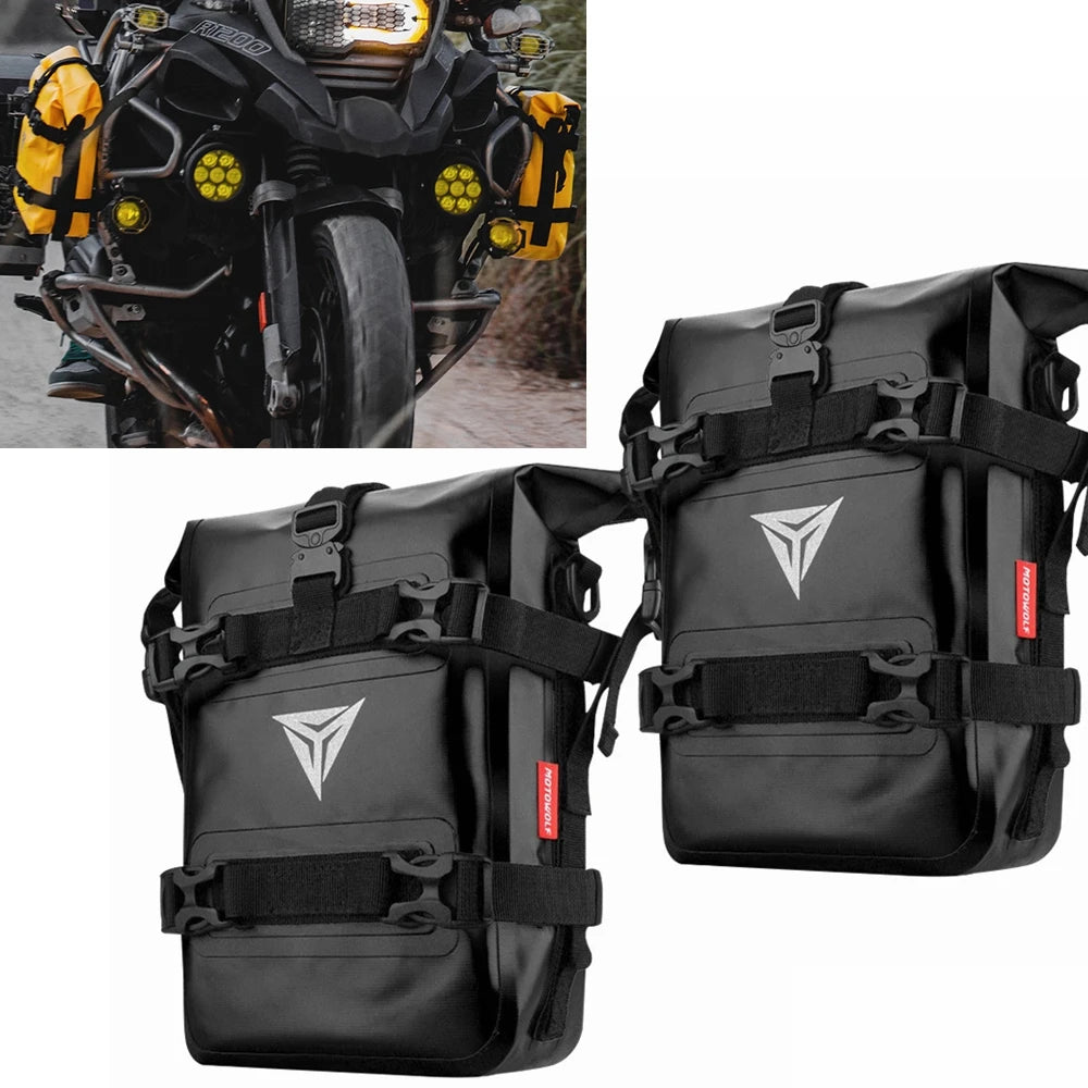 Motorcycle Crash Bar Tool Bag for BMW R1250GS & R1250GSA, Frame Mounted Waterproof Storage Bag