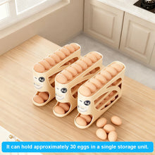 Rolling Egg Storage Box for Refrigerator, 2–4 Tier Automatic Egg Dispenser, Large Capacity Egg Organizer