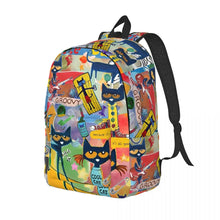 Pete the Cat Backpack, Cartoon School Backpack for Kids, Lightweight Daypack for School, Travel & Everyday Use