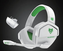 NUBWO G06 Wireless Gaming Headset, 2.4GHz & Bluetooth 5.3, Stereo Sound, Detachable Mic for PS5, PS4, PC & Switch