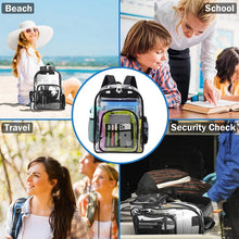 Transparent Clear Backpack, Large Capacity School Bag for Boys & Girls, Lightweight See-Through Travel & Everyday Backpack