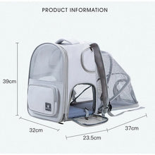 Expandable Pet Carrier Backpack for Cats & Small Dogs – Breathable Travel Bag