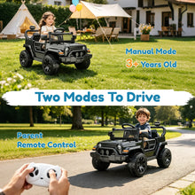 12V Kids Ride-On Car, Electric Toy Car with Parent Remote Control, Spring Suspension, LED Lights & Music