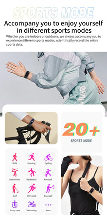 LIGE Smart Watch for Women, Full Touch Screen, Bluetooth Calling, IP67 Waterproof, Fitness Tracker & Sports Watch