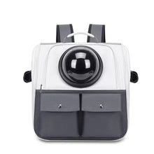 Space Capsule Pet Carrier Backpack, Breathable Cat & Small Dog Travel Bag, Portable Pet Backpack with Transparent Window