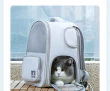 Expandable Pet Carrier Backpack for Cats & Small Dogs – Breathable Travel Bag