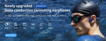 POLVCDG X16 Bone Conduction Swimming Headphones, IPX8 Waterproof, 32GB Memory, Bluetooth 5.4 Sports Earphones