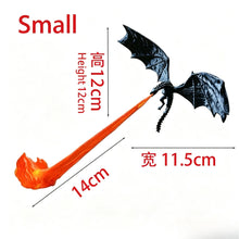 Dragon Flame LED Lamp, 3D Flying Dragon Night Light & Decorative Statue, Unique Fantasy Desk Decor for Home, Bedroom & Halloween