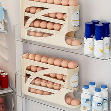 Rolling Egg Storage Box for Refrigerator, 2–4 Tier Automatic Egg Dispenser, Large Capacity Egg Organizer