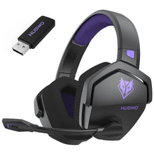 NUBWO G06 Wireless Gaming Headset, 2.4GHz & Bluetooth 5.3, Stereo Sound, Detachable Mic for PS5, PS4, PC & Switch
