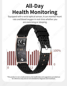 Ultra-Thin Smart Bracelet, Fitness Tracker with Heart Rate & Blood Oxygen Monitoring, Sleep Tracking, Step Counter & Sports Modes