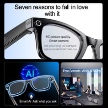 AI Smart Glasses with 800K HD Camera, Video Recording, Translation, Bluetooth Calling & Photochromic Lenses