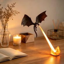 Dragon Flame LED Lamp, 3D Flying Dragon Night Light & Decorative Statue, Unique Fantasy Desk Decor for Home, Bedroom & Halloween