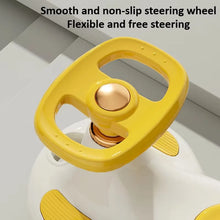 Kids Electric Wiggle Car, 2-in-1 Swing Ride-On Toy with Music, LED Lights & Anti-Tip Design