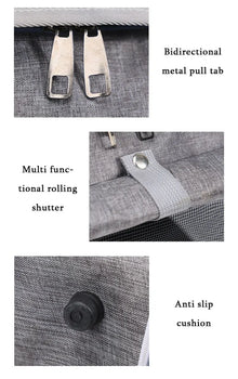 Pet Bicycle & Motorcycle Carrier Bag, Portable Cat & Small Dog Travel Backpack with Breathable Mesh