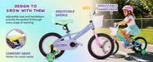 JOYSTAR Macaroon Kids Bike with Training Wheels, Front Basket & Colorful Design, 12–18 Inch Bicycle for Toddlers
