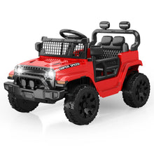 12V Kids Ride-On Car, Electric Toy Car with Parent Remote Control, Spring Suspension, LED Lights & Music