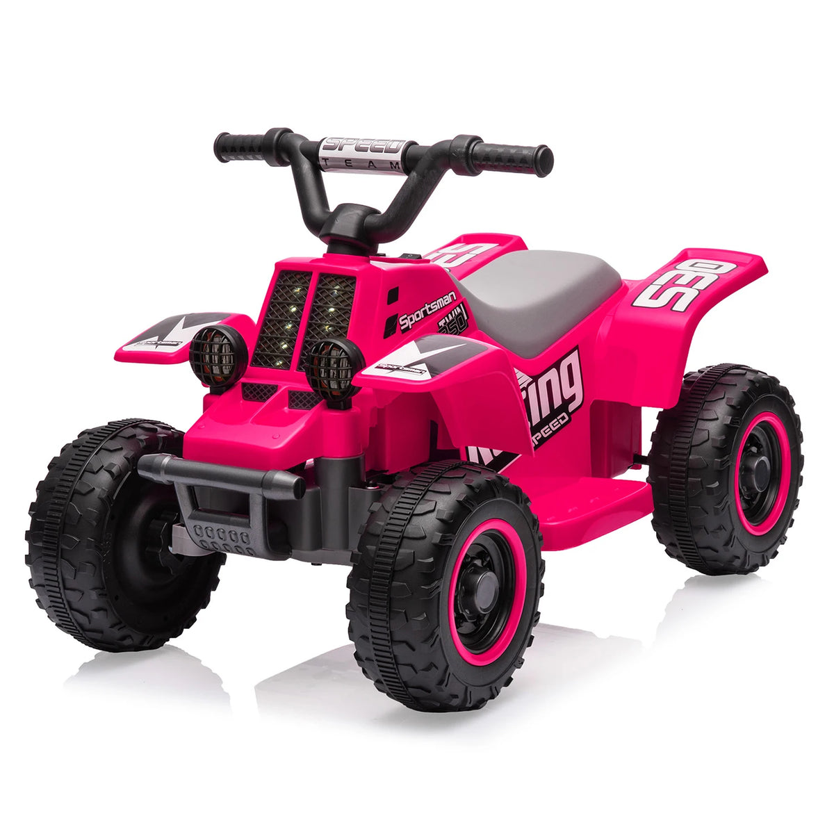 6V Kids Electric ATV Ride-On Toy, 4-Wheel Battery Powered Quad with Pedal, Forward & Reverse, for Toddlers
