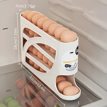 Rolling Egg Storage Box for Refrigerator, 2–4 Tier Automatic Egg Dispenser, Large Capacity Egg Organizer