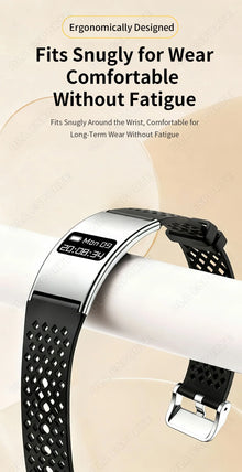 Ultra-Thin Smart Bracelet, Fitness Tracker with Heart Rate & Blood Oxygen Monitoring, Sleep Tracking, Step Counter & Sports Modes