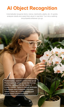 Lenovo AI Smart Glasses with 8MP Camera, Bluetooth Calling, Voice Translation & Music, Smart Sunglasses with 3 Lenses
